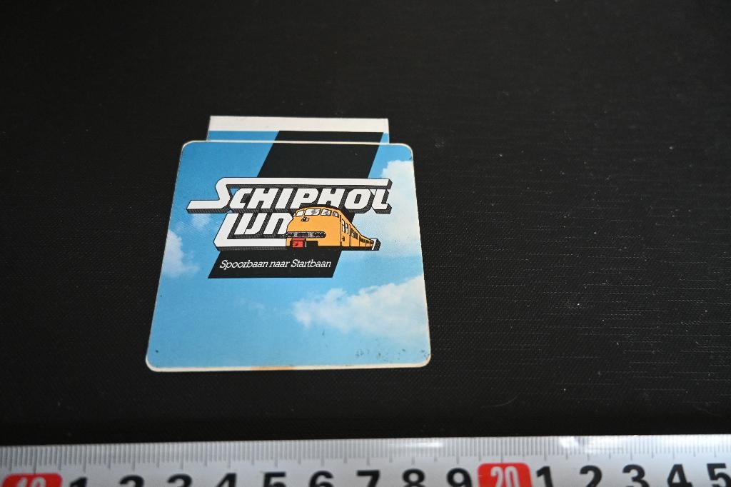 stickers NS Nederlandse Spoorwegen Schiphol lijn, Verzamelen, Ophalen, Zo goed als nieuw