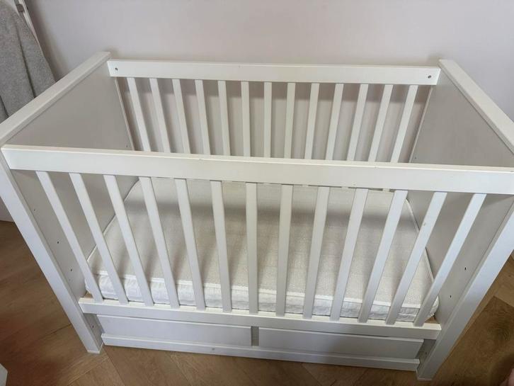 Ledikant 60x120 + lade, matras & Aerosleep, Kinderen en Baby's, Babywiegjes en Ledikanten, Gebruikt, Ledikant, Ophalen