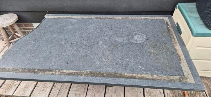 Granieten Tafelblad voor Buitenkeuken, Tuin en Terras, Tuintafels, Gebruikt, Rechthoekig, Overige materialen, Ophalen