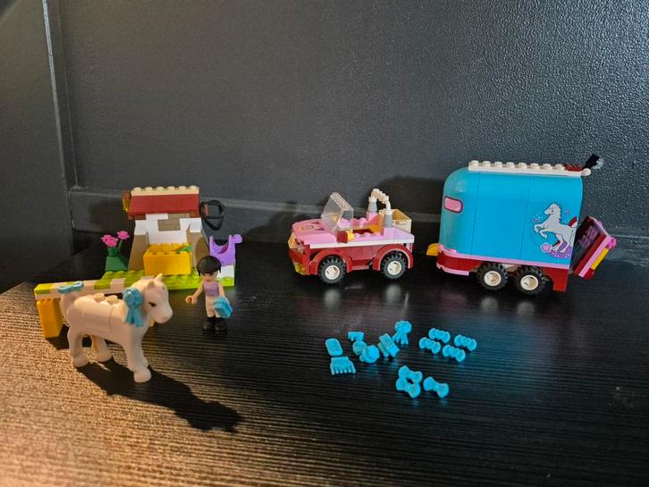 Lego Friends Emma's Paardentrailer (3186) Compleet!, Kinderen en Baby's, Speelgoed | Duplo en Lego, Zo goed als nieuw, Lego, Complete set