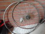 voor en achterwiel, Fietsen en Brommers, Fietsonderdelen, Ophalen, Gebruikt, Racefiets, Wiel