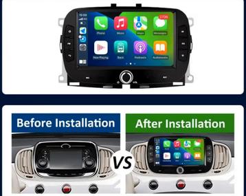 2din Carplay Android Auto Voor FIAT 500 2016-2019 autoradio beschikbaar voor biedingen