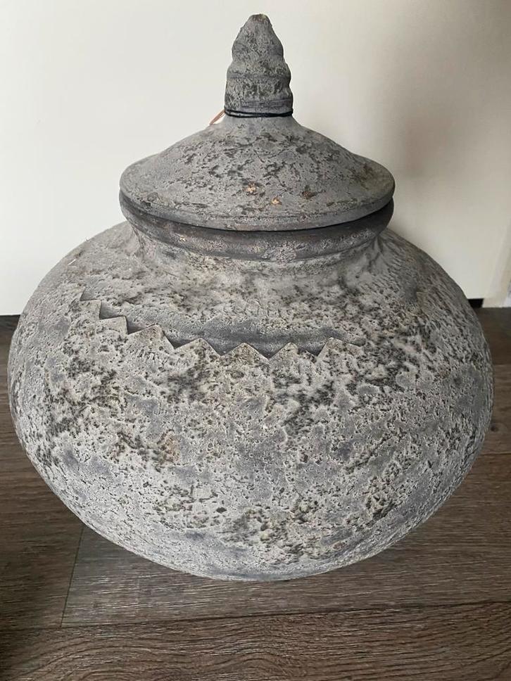 Te koop mooie stoere//landelijke pot met deksel van be-uniq, Huis en Inrichting, Woonaccessoires | Stolpen, Nieuw, Ophalen