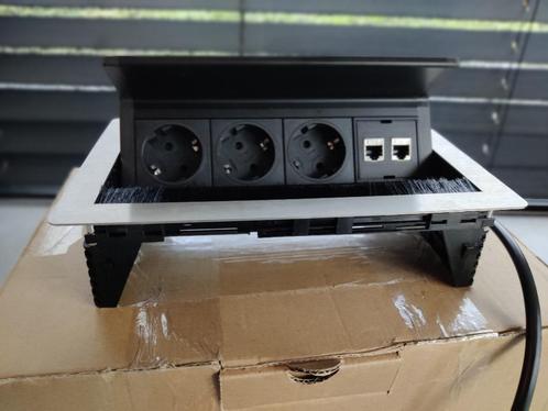 EVOline Fliptop Push M (4x) - Inbouw stekkerdoos, Doe-het-zelf en Verbouw, Elektra en Kabels, Nieuw, Stopcontact, Ophalen of Verzenden