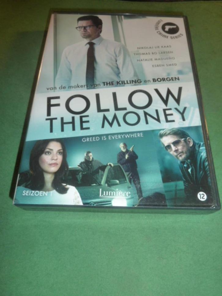 FOLLOW THE MONEY Seizoen 1 en 2  2x 4-dvd-box, Cd's en Dvd's, Dvd's | Tv en Series, Zo goed als nieuw, Vanaf 12 jaar, Verzenden