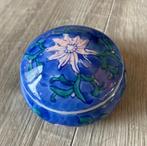Vintage blauw porselein Chinees bakje potje sieradendoosje, Antiek en Kunst, Ophalen of Verzenden