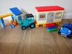 duplo Bob de Bouwer met caravan, auto en tractor, Kinderen en Baby's, Speelgoed | Duplo en Lego, Ophalen of Verzenden, Zo goed als nieuw