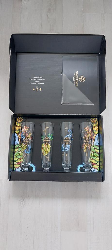 Warsteiner 1753 Art Collection Bierglazen Set - Nieuw, Verzamelen, Biermerken, Ophalen of Verzenden