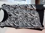 Top, via appia due, mt 48 zwart/wit, Kleding | Dames, Ophalen of Verzenden, Zo goed als nieuw, Wit, Shirt of Top