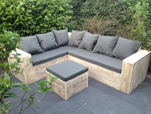 Steigerhouten Loungebank Tuinbank GRATIS BEZORGD, Tuin en Terras, Tuinbanken, Nieuw