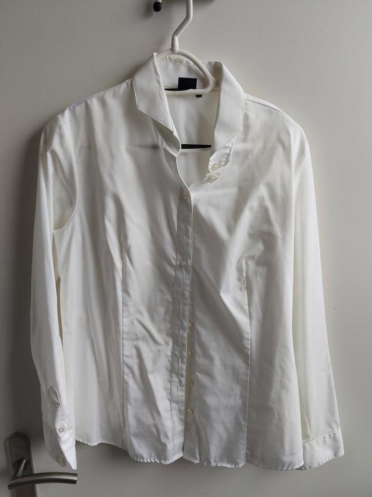Witte LCF by Ledûb blouse - Maat 42/44 (L), Kleding | Dames, Blouses en Tunieken, Gedragen, Maat 42/44 (L), Wit, Ophalen of Verzenden