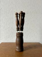 Vintage fruitmesjes in houten houder, Ophalen of Verzenden