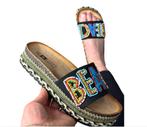 Ibiza kraaltjes Beach Slippers Maat 38, Ophalen of Verzenden, Nieuw, Slippers
