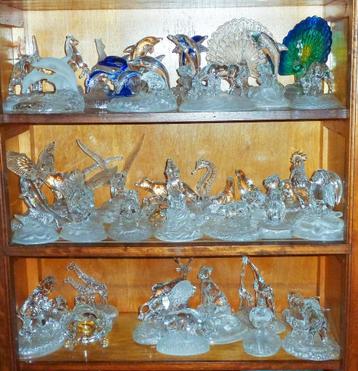 Cristal d'Arques - 42 Prachtige dierenbeeldjes (kristal) beschikbaar voor biedingen