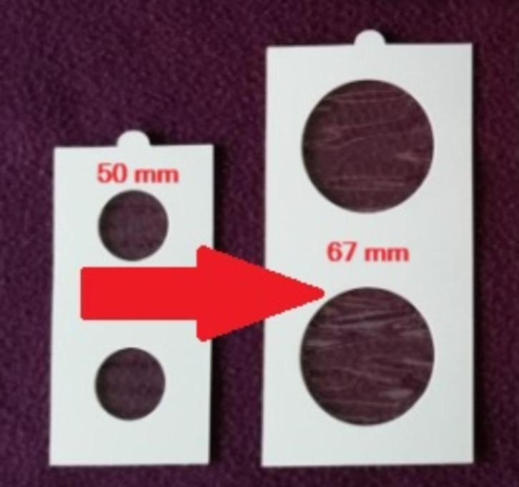 Hartberger munthouders 67x67 mm (groot formaat), Postzegels en Munten, Munten en Bankbiljetten | Toebehoren, Overige typen, Ophalen of Verzenden