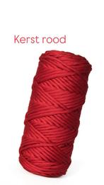 105 meter 3 mm rood katoen garen kerst macrame weven red, Hobby en Vrije tijd, Overige Hobby en Vrije tijd, Ophalen of Verzenden