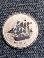 Cook Islands 10 Cent 2021 Elizabeth II  - Zilver, Postzegels en Munten, Munten | Oceanië, Verzenden, Losse munt, Zilver