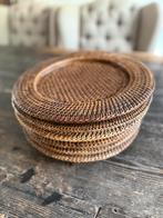 6 rotan onderborden, Huis en Inrichting, Ophalen of Verzenden, Zo goed als nieuw, Bord