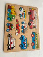 Houten Puzzel Voertuigen, 2 tot 4 jaar, 10 tot 50 stukjes, Ophalen of Verzenden, Zo goed als nieuw