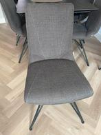 6 Grijze Stoelen met Metalen Poten merk XOOON, Huis en Inrichting, Ophalen, Zo goed als nieuw, Metaal, Grijs