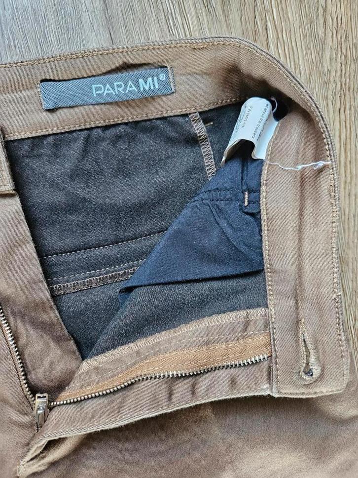 Parami broek maat L, Kleding | Dames, Broeken en Pantalons, Zo goed als nieuw, Maat 38/40 (M), Bruin, Lang, Ophalen of Verzenden