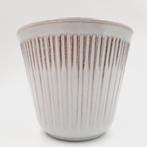 Vintage bloempot met ribbelstructuur, Ophalen of Verzenden, Huis en Inrichting