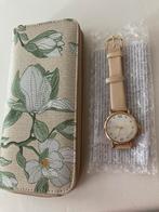 Nieuwe Dames Horloge en Portemonnee, Overige merken, Leer, Staal, Ophalen of Verzenden