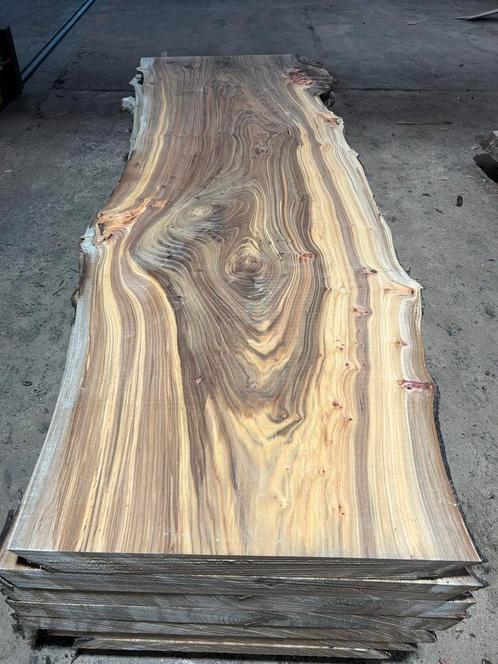 iepenhout massief –Boomstamplanken tot 110 cm –Droog & Klaar, Doe-het-zelf en Verbouw, Hout en Planken, Zo goed als nieuw, Plank