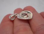 Zilveren hanger cowboy hoed nr.1161, Verzenden, Zo goed als nieuw, Zilver, Zilver