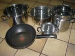 z.g.a.n pannen voor op gas kookpannen bakpan, Ophalen of Verzenden, Zo goed als nieuw, Rvs, Koekenpan of Braadpan
