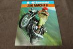 Kawasaki 250 Mach I model S1 motorfiets verkoop folder flyer, Motoren, Ophalen of Verzenden, Kawasaki