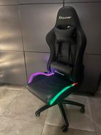 X ROCKER ZWART MET INGEBOUWDE LED VERLICHTING BUREAUSTOEL, Ophalen, Gaming bureaustoel, Zwart, Zo goed als nieuw