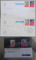 2 Eerste dag enveloppen Philips + 2 postzegels Philips, Postzegels en Munten, Postzegels | Nederland, Na 1940, Ophalen of Verzenden