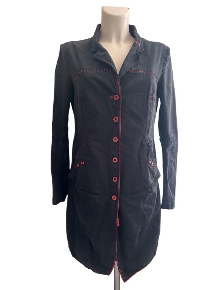 Marithe Francois Girbaud jas M, Kleding | Dames, Jassen | Winter, Zo goed als nieuw, Maat 38/40 (M), Zwart, Ophalen of Verzenden