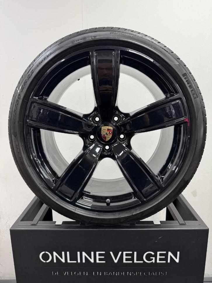 Set 22 inch Originele Porsche Cayenne Coupe breedset velgen, Auto-onderdelen, Banden en Velgen, Banden en Velgen, Zomerbanden