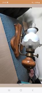 Vintage echte olielamp, in zeer goede staat €25, Huis en Inrichting, Lampen | Wandlampen, Ophalen of Verzenden, Zo goed als nieuw