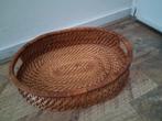Rotan Dienblad / Mand - Birma, Gebruikt, Mand, Rond, Ophalen of Verzenden