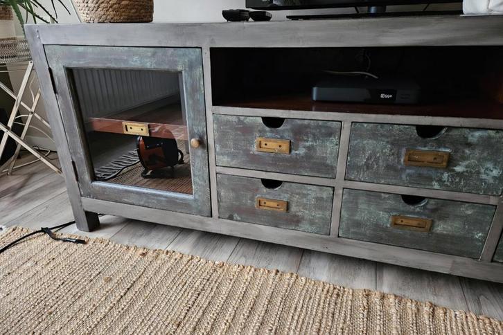 Leuk TV kastje 160 cm breed, Huis en Inrichting, Kasten | Televisiemeubels, Minder dan 100 cm, 150 tot 200 cm, 25 tot 50 cm, Ophalen