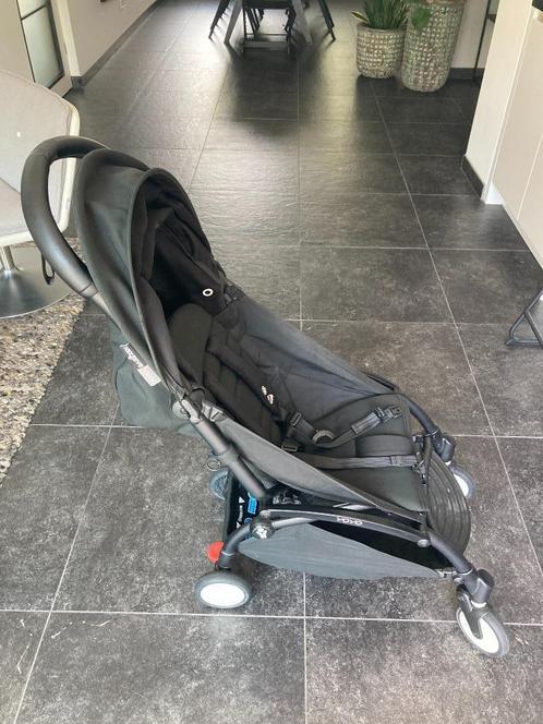 Babyzen YOYO 2, Zwart (inclusief reistas & beschermhoes), Kinderen en Baby's, Buggy's, Gebruikt, Overige merken, Regenhoes, Verstelbare rugleuning