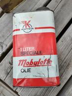 Blik olieblik Kaptein Mobylette (2), Ophalen of Verzenden, Gebruikt, Overige, Overige merken