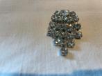 Broche strass, Sieraden, Tassen en Uiterlijk, Broches, Ophalen of Verzenden, Zo goed als nieuw, Zilver, Overige materialen