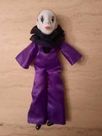 Pierrot clown paars/zwart - vintage pop porselein/stof, Verzamelen, Poppen, Ophalen of Verzenden, Gebruikt, Pop