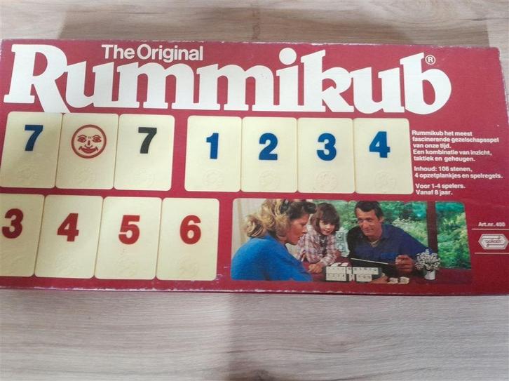 Rummikub grote rode doos - s3975, Hobby en Vrije tijd, Gezelschapsspellen | Bordspellen, Zo goed als nieuw, Ophalen of Verzenden