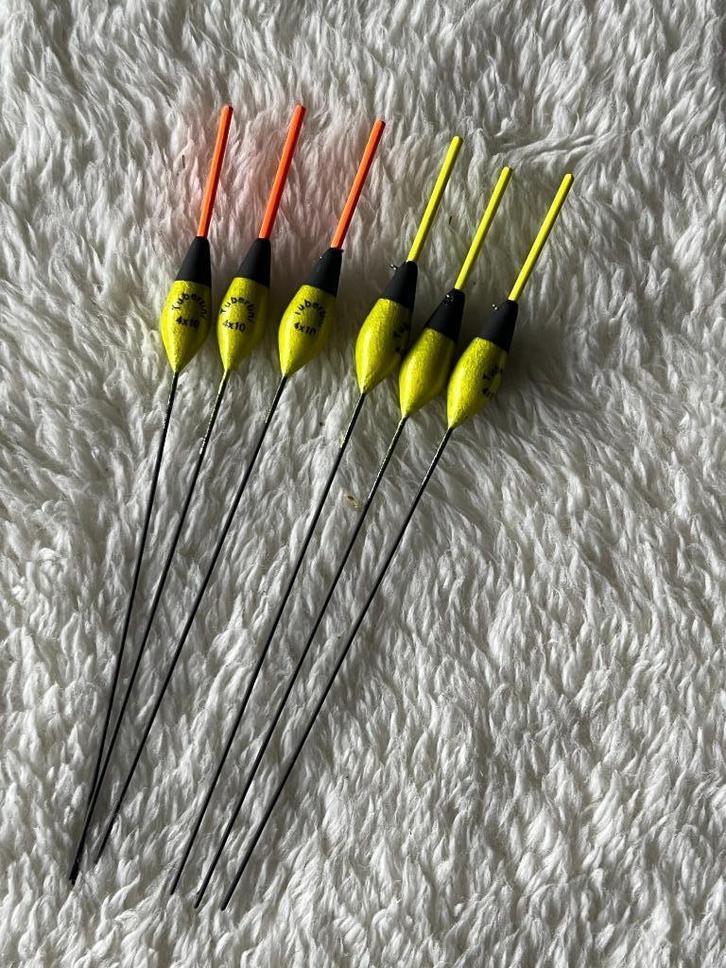 adv 133 / NIEUW set 6 dobbers TUIBERTINI 0,15gr, Watersport en Boten, Hengelsport | Witvissen, Nieuw, Dobber of Lood, Ophalen of Verzenden