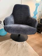 2 Draai Fauteuils Donkerblauw, Huis en Inrichting, Fauteuils, Ophalen, 75 tot 100 cm, Stof, 50 tot 75 cm