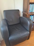 2 fauteuils zwart, 2.50 per stuk, Ophalen, Gebruikt, Leer