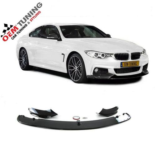 Frontspoiler BMW F32 F33 F36 | Hoogglans zwart | M Tech |, Auto diversen, Tuning en Styling, Ophalen of Verzenden