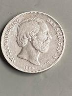 1/2  gulden zilver, Ophalen of Verzenden, Koning Willem III, 1 gulden, Zilver