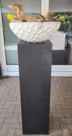 Zuil sokkel pilaar bliempot plantenschaal decoratie, Ophalen, Gebruikt