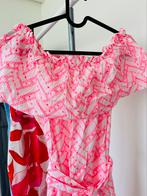 Roze linnen jurk voor zomer vakantie (s), Ophalen of Verzenden, Zo goed als nieuw, Roze, Maat 36 (S)